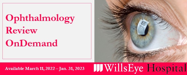 OnDemand Wills Eye Hospital Ophthalmology Review Course 2022 Banner